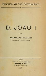 D. João I. by Damião Peres