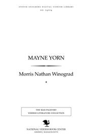 Cover of: Mayne yorn: lider