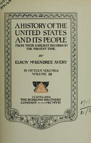 Cover of: A history of the United States and its people from their earliest records to the present time.  Complete index to Vol. 1-7