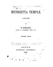 Cover of: Henrietta Temple: A Love Story by Benjamin Disraeli