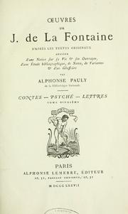 Cover of: Contes et nouvelles en vers de M. de La Fontaine
