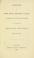 Cover of: Speech of the Hon. Henry Clay, in the Senate of the United States