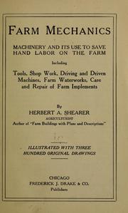 Cover of: Farm mechanics by Herbert A. Shearer