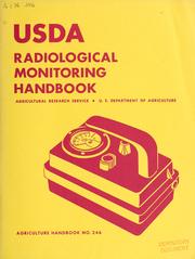 Cover of: USDA radiological monitoring handbook