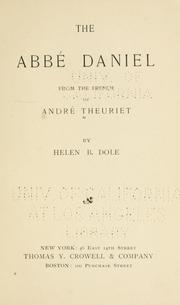 Cover of: The Abbé Daniel