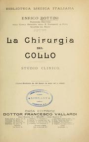 Cover of: La chirurgia del collo: studio clinico