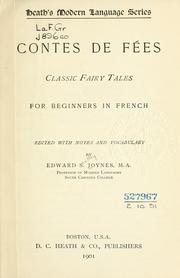 Cover of: Contes de fées by Edward Southey Joynes