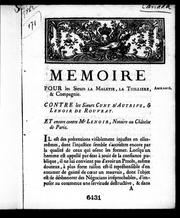 Mémoire pour les Sieurs La Maletie, La Tuillière & compagnie contre les Sieurs Cuny d'Autrive & Lenoir de Rouvray et encore contre Me Lenoir notaire au Château de Paris