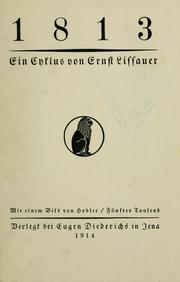 Cover of: 1813, ein Cyklus
