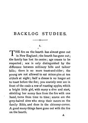 Cover of: Backlog Studies
