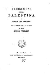 Cover of: Descrizione della Palestina, o Storia del vangelo