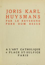 Cover of: Joris Karl Huysmans