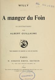 Cover of: A manger du foin