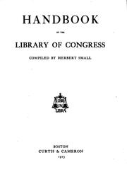 Cover of: Handbook of the Library of Congress
