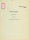 Cover of: The sanitary code, article vi: minimum standards for swimming pools