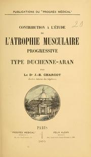 Cover of: Contribution à l'étude de l'atrophie musculaire progressive, type Duchenne-Aran