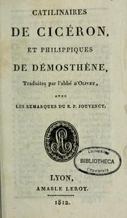 Cover of: Catilinaires de Ciceron: et Philippiques de Demosthene