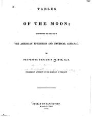 Cover of: Tables of the Moon: Constructed for the Use of the American Ephemeris and ...