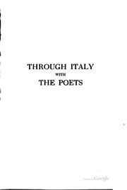 Cover of: Through Italy with the poets by Schauffler, Robert Haven
