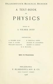 Cover of: A text-book of physics