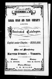 Canada Organ and Piano Company's (Limited) illustrated catalogue by Canada Organ and Piano Company