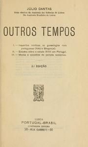 Cover of: Outros tempos