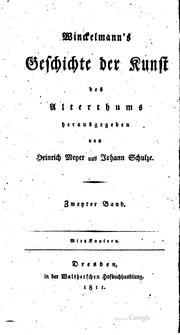 Cover of: Winckelmann's Werke by Johann Joachim Winckelmann