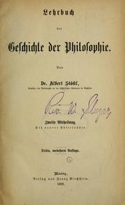 Cover of: Lehrbuch der geschichte der philosophie by Albert Stöckl