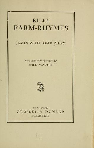 Riley farm-rhymes by James Whitcomb Riley