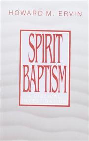 Cover of: Spirit-baptism by Howard M. Ervin