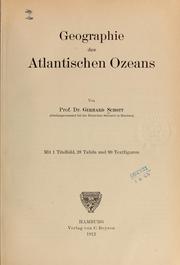 Geographie des Atlantischen ozeans by Schott, Gerhard