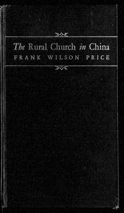 Cover of: The rural church in China by Frank W. Price