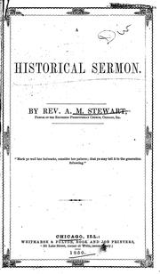 Cover of: A historical sermon