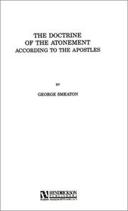 Cover of: Doctrine of the Atonement According to the Apostles