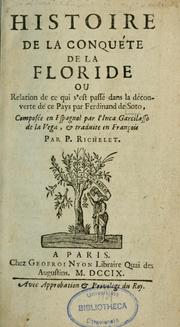 Cover of: Histoire de la conquéte de la floride
