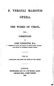 Cover of: P. Vergili Maronis opera. The works of Virgil, with a comm. by J. Conington ...