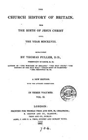 Cover of: The Church history of Britain