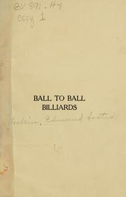 Ball to ball billiards by Edmund Foster] Hoskin