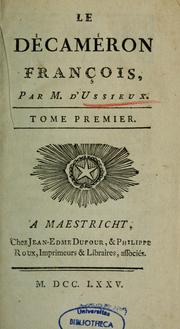 Cover of: Le décaméron françois ...
