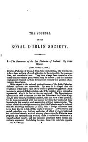Cover of: The Journal of the Royal Dublin Society by Royal Dublin Society