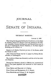 Cover of: Journal by Indiana General Assembly. Senate , Indiana, General Assembly, Senate, United States. Congress. Senate