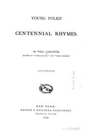 Cover of: Young folks' centennial rhymes.
