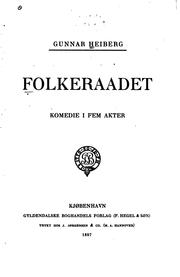 Cover of: Folkeraadet: komedie i fem akter