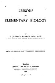 Cover of: Lessons in elementary biology