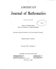 Cover of: American Journal of Mathematics