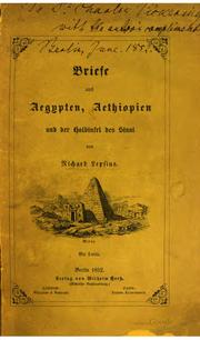 Cover of: Briefe aus Aegypten