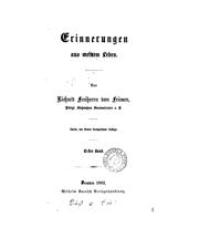 Cover of: Erinnerungen aus meinem Leben. 2e, durchgesehene Aufl