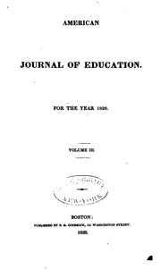 Cover of: American Journal of Education by William Russell, William Russell