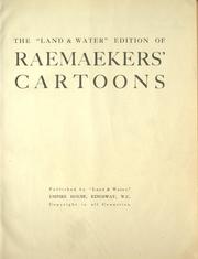 Cover of: The "Land & water" edition of Raemaekers' cartoons. by Raemaekers, Louis