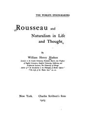 Cover of: Rousseau and naturalism in life and thought